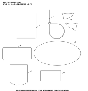 Kt725-3109 Identification Diagram and Parts List for KT725-3109  Cub Cadet Lawn Tractor